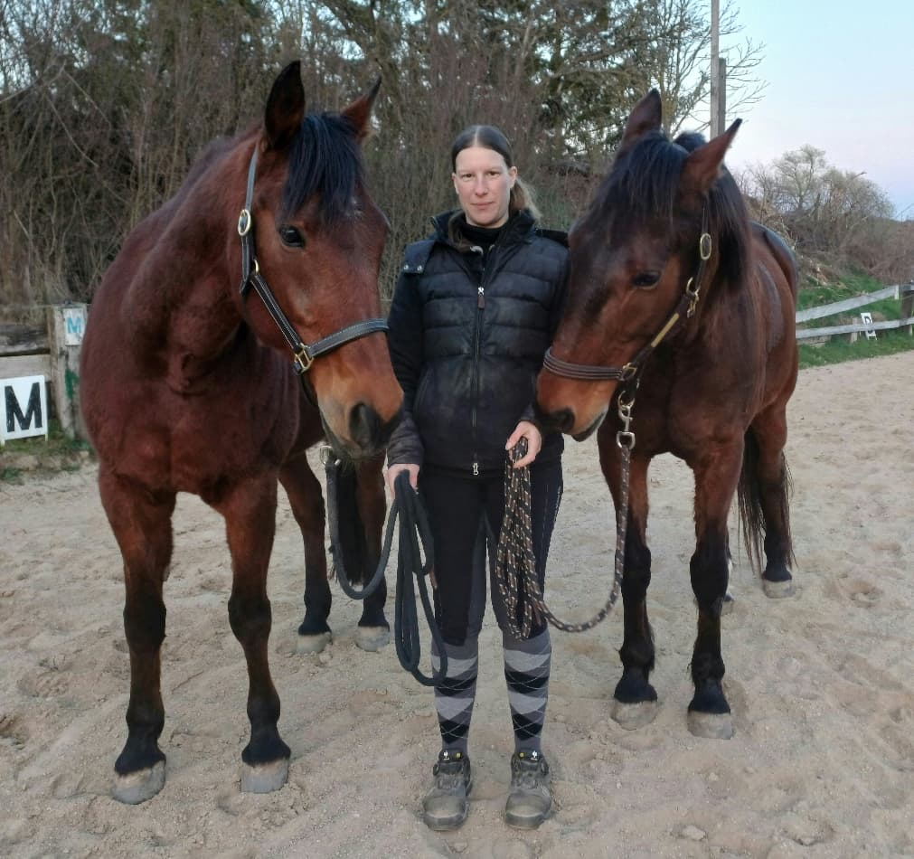 Bernadette Fischl mit Pferd