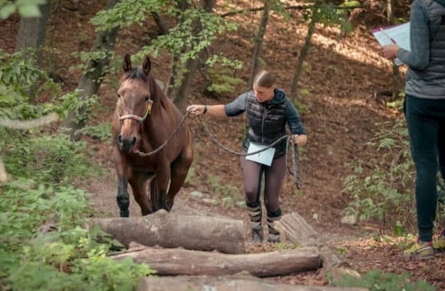 Bernadette Fischl beim Training